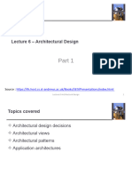 Lecture 6 - Architectural Design