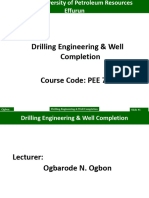 PEE 711 - Introduction To Driling and Completion 1