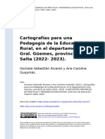 CASO 2. Gonzalo Sebastián Álvarez y Ana Ca (... ) (2022) - Cartografías para Una Pedagogía de La Educación Rural, en El Departamento Gral. G (... )