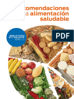 Folleto Recomendaciones de Alimentacion Saludable PDF