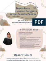 Mekanisme Penyelesaian Sengketa Antar Peserta Pemilu