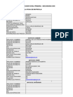 Datos Del Educando - Primaria y Secundaria