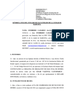 Contestacion de Demanda de Dar Suma de Dinero