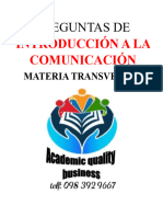 Cuestionario Lenguaje Materia Transversal