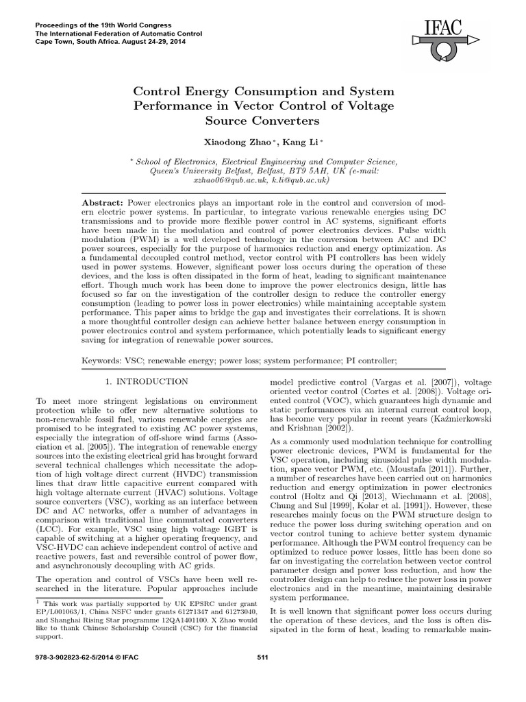 Optimizing Energy in Voltage Control Systems | PDF | Power Electronics ...