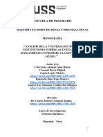 Vulneración de Las Instituciones Jurídicas