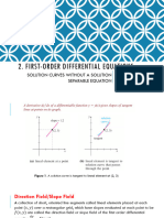 First-Order Differential Equations - Separable Method