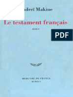 Andrei Makine Le Testament Francais