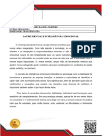 Trabalho Saude Mental e Inteligencia Emocional