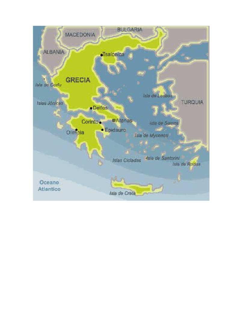 Mapa de Grecia. | PDF