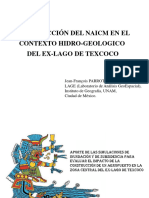 Construcción Del NAICM en El Contexto Hidro Geologico Del Ex Lago de Texcoco Jean François Parrot