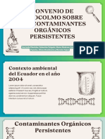 Convenio de Estocolmo Sobre Los Contaminantes Orgánicos Persistentes