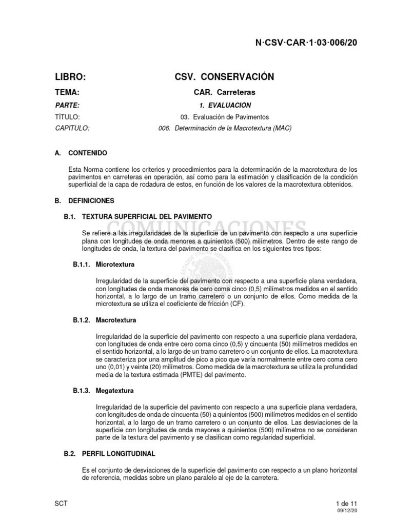 Evaluación de Macrotextura Vial | PDF