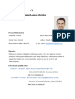 CV Antar Mugahed Ahmed Abdullah: Personal Information
