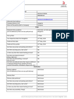 Self Survey Form - Santa Fe Moving Services PVT LTD 2014