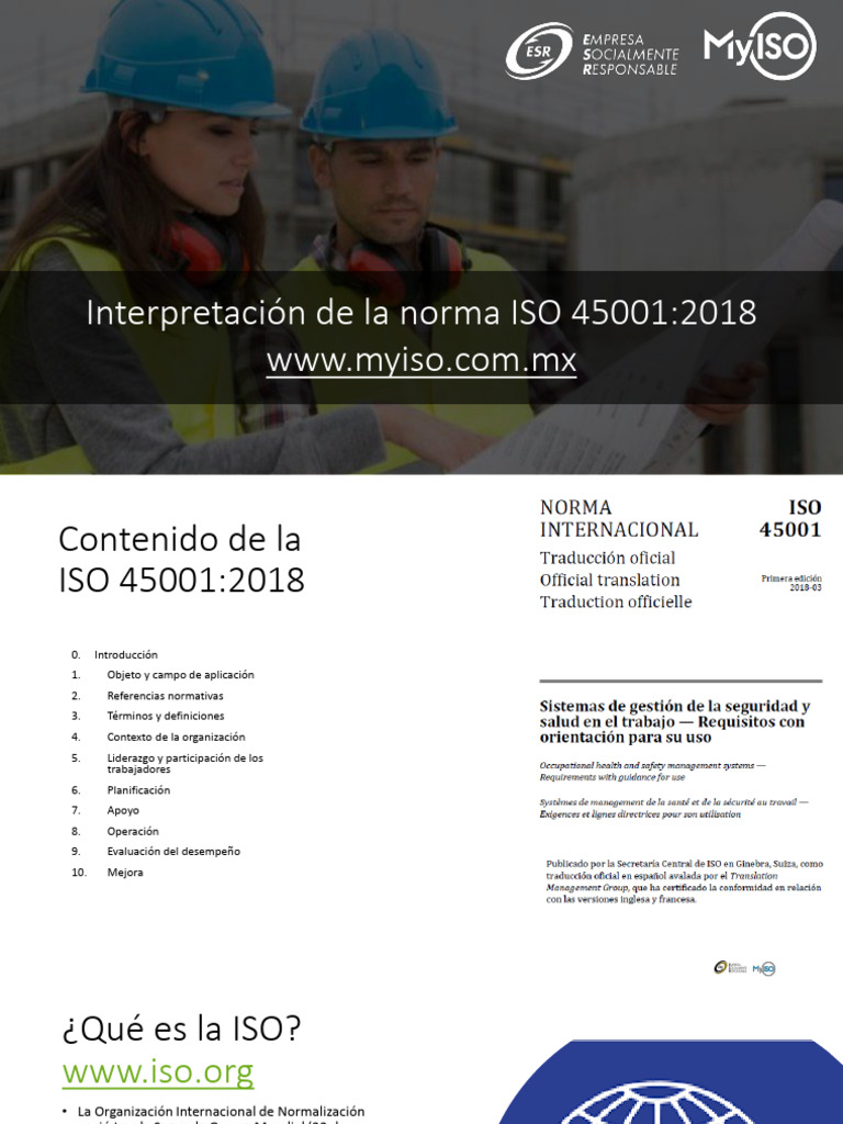 2021.-Curso de Interpretación de La Norma ISO 45001 | Descargar gratis ...