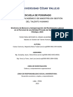 Síndrome de Boreout y Autopercepción Del Rendimiento Laboral