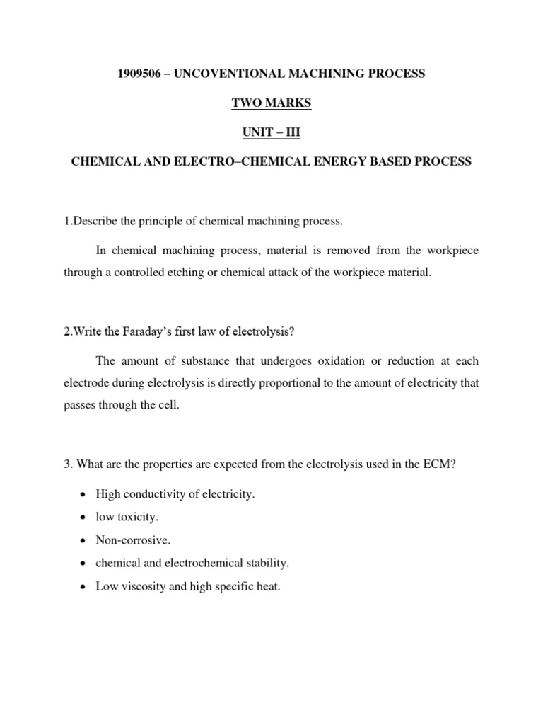 UCMP Unit 3 2 Marks | PDF | Grinding (Abrasive Cutting) | Machining