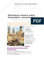 Rhinocéros, Scène D'exposition, Ionesco - Analyse Pour Le Bac