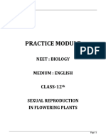 Sexual Reproduction in Flowering Plants - Practice - NEET - English