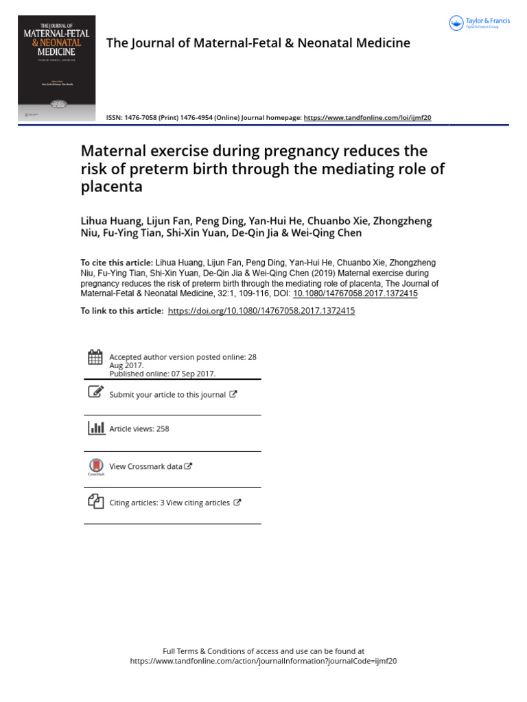 A closer look at Safe Prenatal Activities For Women With Preterm Labor