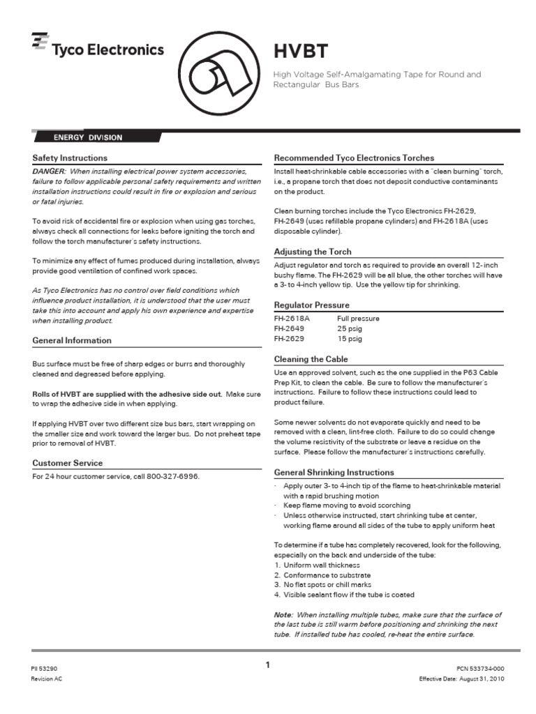 HVBT Tape Installation Guide | PDF