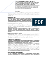 Formato N°12 Especificaciones Tecnicas