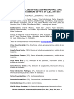 Vigilancia de La Resistencia Antirretroviral (ARV)