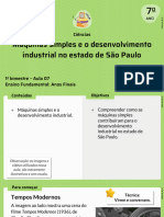 Máquinas Simples e o Desenvolvimento Industrial No Estado de São Paulo