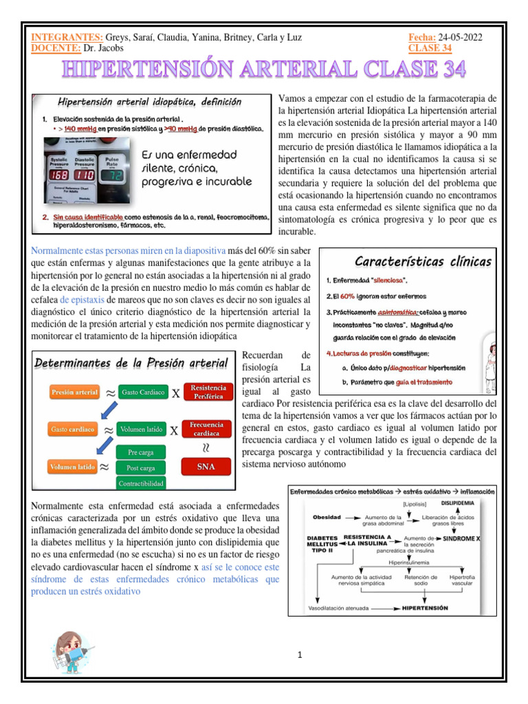 Farmacología 34 Pdf Hipertensión Angiotensina