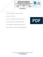 Gd-p06 Protocolo para El Uso de Poliza de Accidentes y Traslado A Servicios de Salud