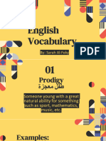 Vocabulary Bank Education