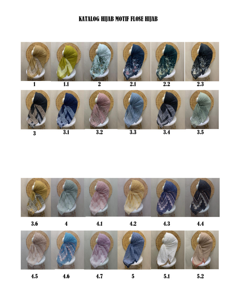 Katalog Hijab Motif Flose Hijab | PDF | Home & Garden | Science ...
