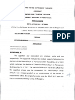 Valentine Evarist Vs Jofarin Eneriko (Civil Appeal No 2 of 2022) 2023 TZHC 198
