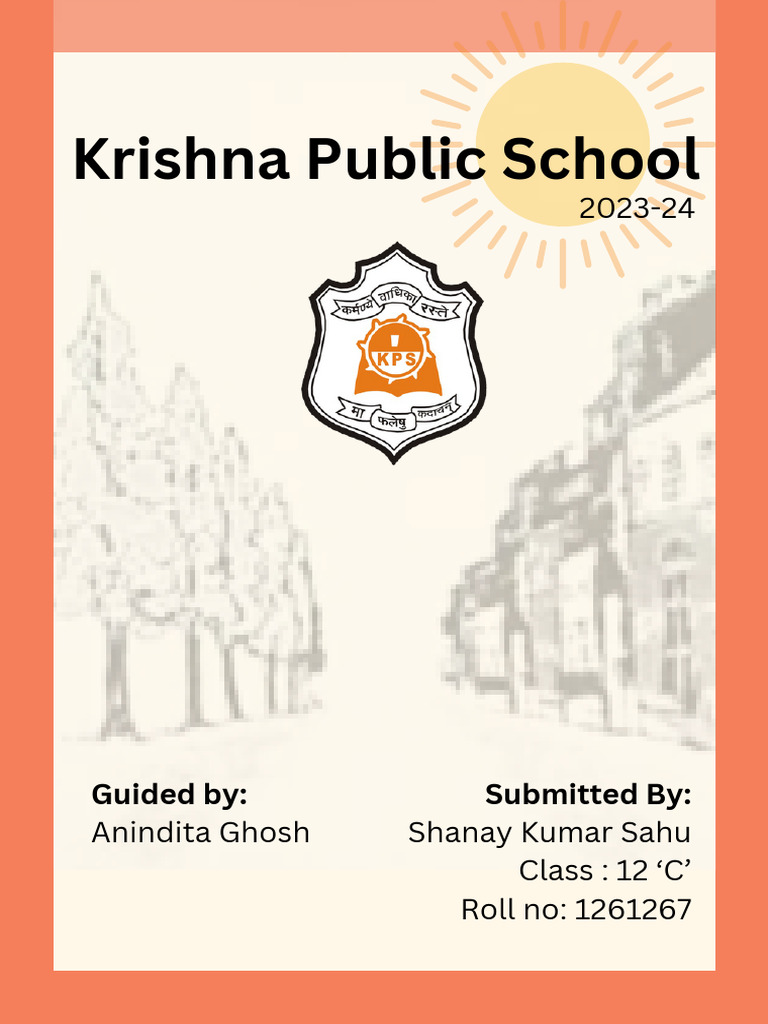 Krishna Public School Project 2023-24 | PDF | Religion & Spirituality