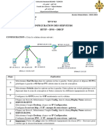 TP N°03 Configuration Des Serveurs: CONFIGURATION: Créez Le Schéma Réseau Suivant