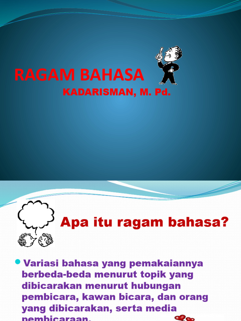 Ragam Bahasa | PDF