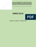 Annex VIII (A) - Code of Safety Practice