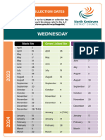 Black Green Lid Purple Bin Calendar Wednesday (2023-2024)