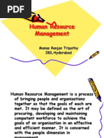 Human Resource Management: Manas Ranjan Tripathy IBS, Hyderabad