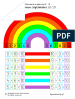 Dodawanie 10 Tecza 011 Kolor