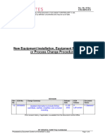 EHS 00016 R12 New Equipment Installation Equipment Modification or Process Change Procedure