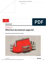 What Harm Do Minimum Wages Do - The Economist