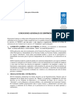 UNDP GTCs For Contracts (Goods And-Or Services) - Sept 2017 - ES