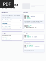 Bash Scripting Cheatsheet