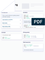 Bash Scripting Cheatsheet