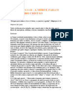 Filipenses 1 - 21 A Morte para o Cristão