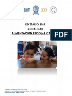 Recetario Alimentacion Escolar Caliente