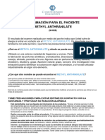 Información para El Paciente Methyl Anthranilate