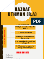 Hazrat Uthman (RA) Updated